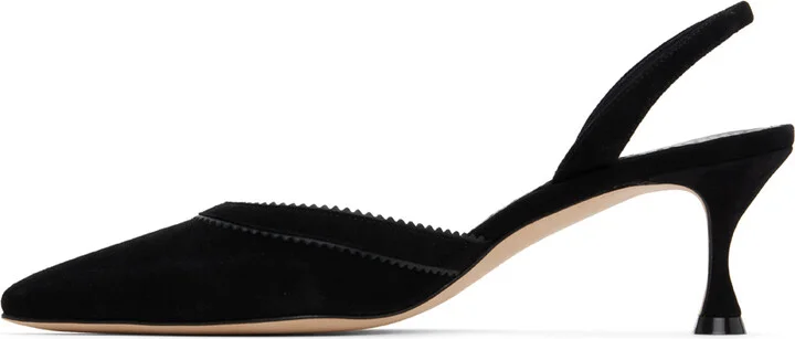 Manolo Blahnik Black Brontiasli Heels - Image 3