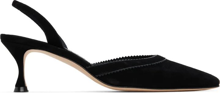 Manolo Blahnik Black Brontiasli Heels