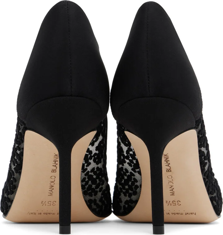 Manolo Blahnik Black Capcour Heels - Image 2