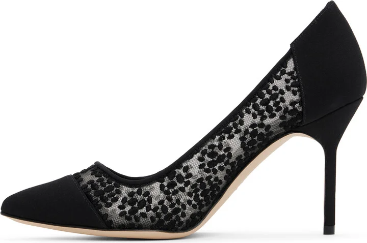Manolo Blahnik Black Capcour Heels - Image 3