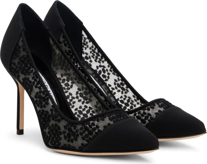 Manolo Blahnik Black Capcour Heels - Image 4