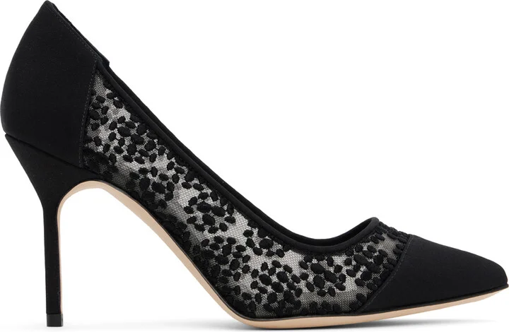 Manolo Blahnik Black Capcour Heels