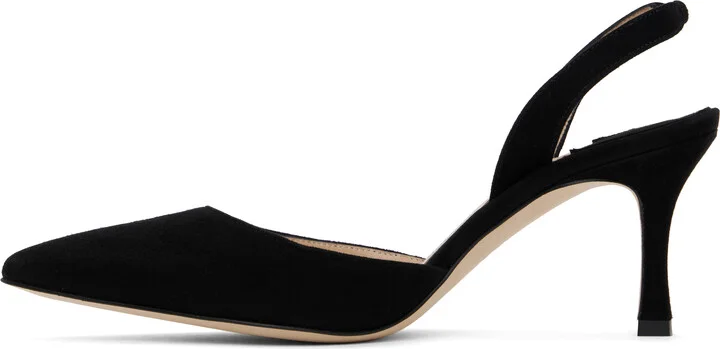 Manolo Blahnik Black Carolyne Heels - Image 3