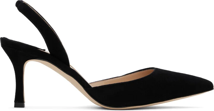 Manolo Blahnik Black Carolyne Heels