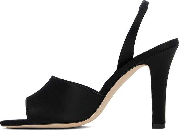 Manolo Blahnik Black Clotilde Heeled Sandals - Image 3