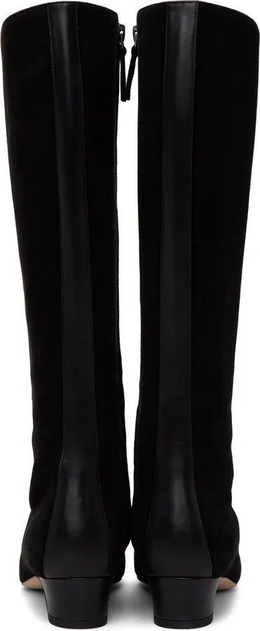 Manolo Blahnik Black Gandulapla Tall Boots - Image 2
