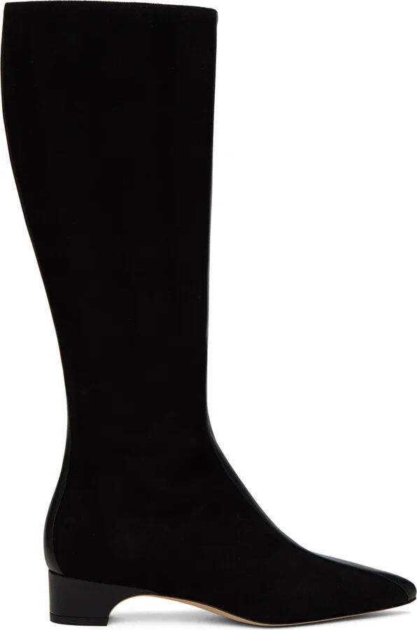 Manolo Blahnik Black Gandulapla Tall Boots