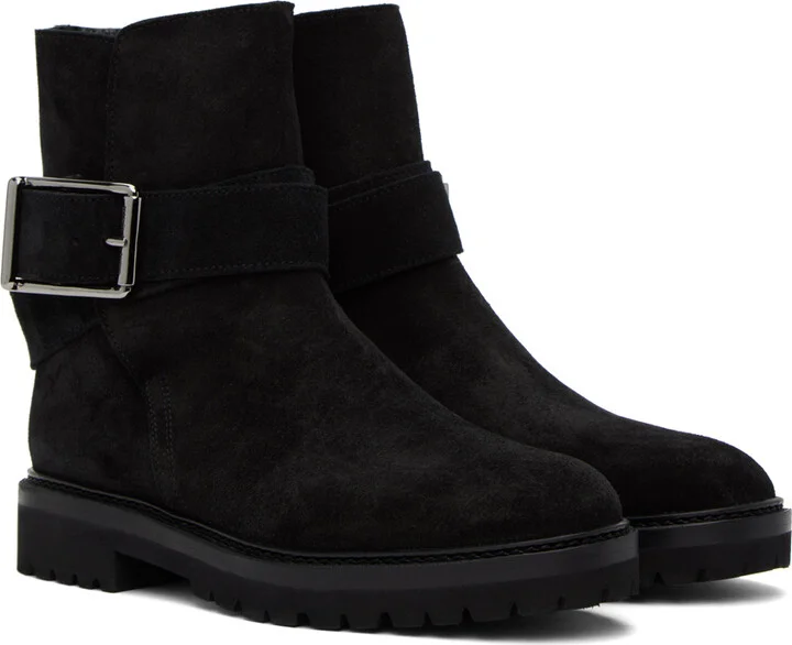 Manolo Blahnik Black Hather Boots - Image 4