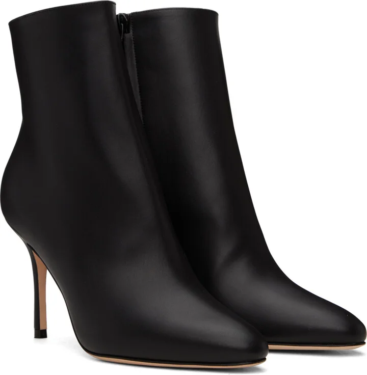 Manolo Blahnik Black Insopo Ankle Boots - Image 4