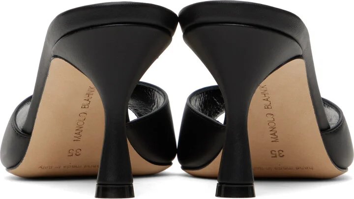 Manolo Blahnik Black Jada Heeled Sandals - Image 2