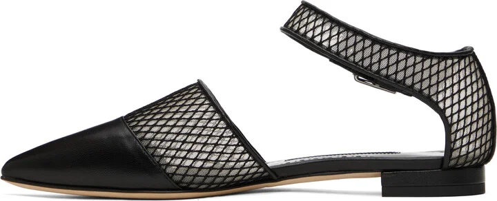 Manolo Blahnik Black Jatelah Ballerina Flats - Image 3