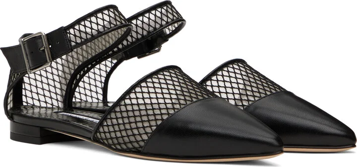 Manolo Blahnik Black Jatelah Ballerina Flats - Image 4