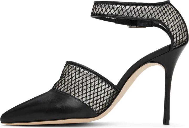 Manolo Blahnik Black Jatelah Heels - Image 3