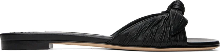 Manolo Blahnik Black Lollo Sandals
