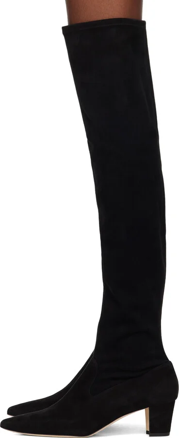 Manolo Blahnik Black Lupasca Tall Boots - Image 3