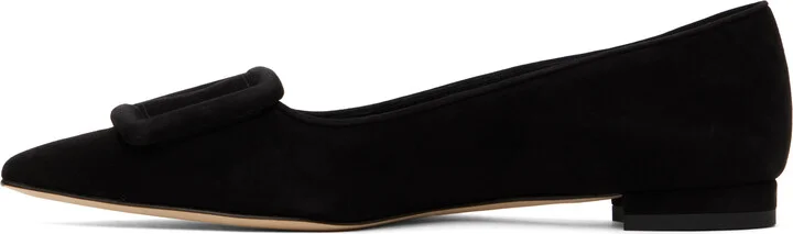 Manolo Blahnik Black Maysale Ballerina Flats - Image 3