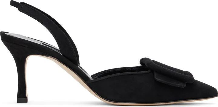 Manolo Blahnik Black Maysli Heels