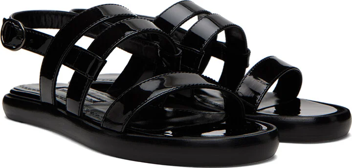 Manolo Blahnik Black Memaar Sandals - Image 4