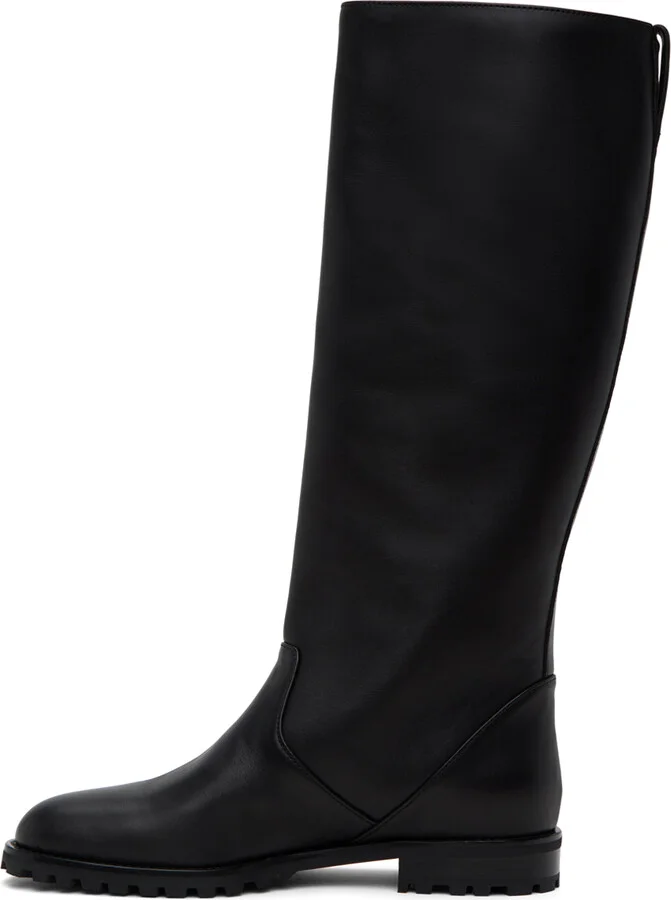 Manolo Blahnik Black Motosahi Tall Boots - Image 3