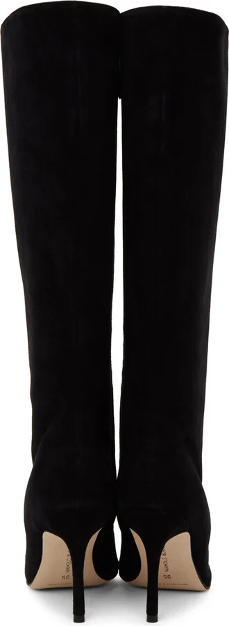 Manolo Blahnik Black Oculara Tall Boots - Image 2