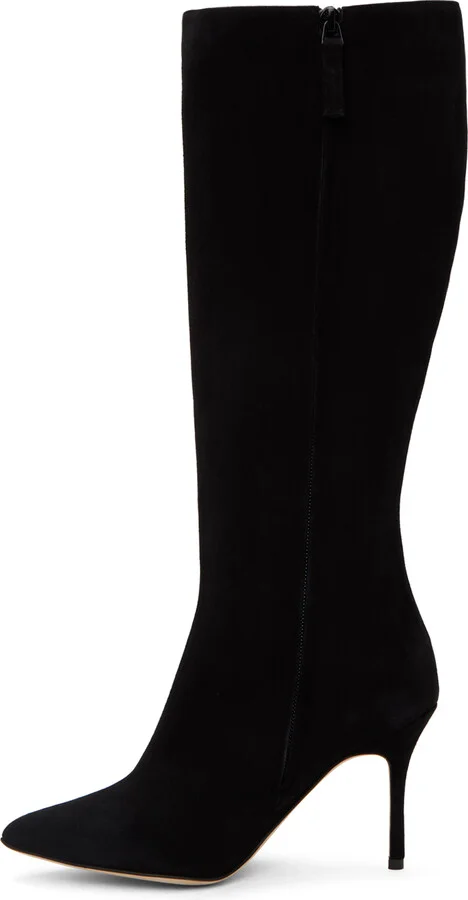 Manolo Blahnik Black Oculara Tall Boots - Image 3