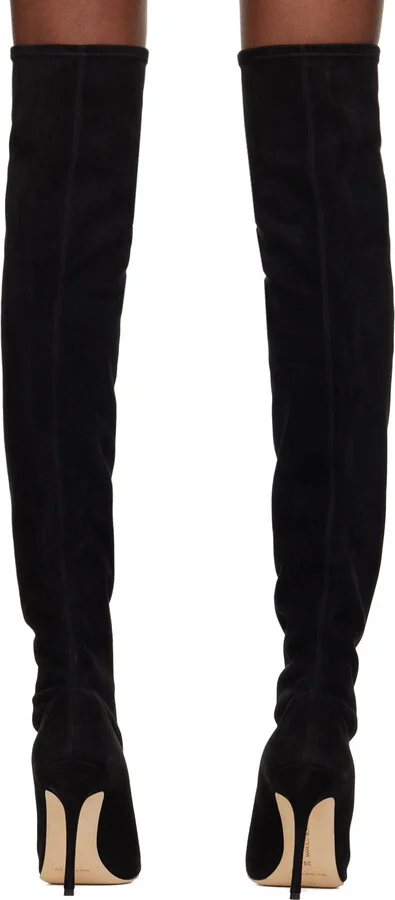 Manolo Blahnik Black Pascalarehi Tall Boots - Image 2