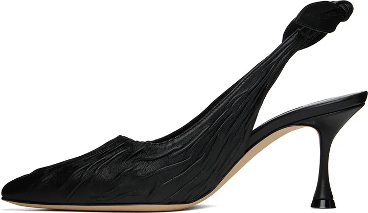 Manolo Blahnik Black Pelagalo Heels - Image 3