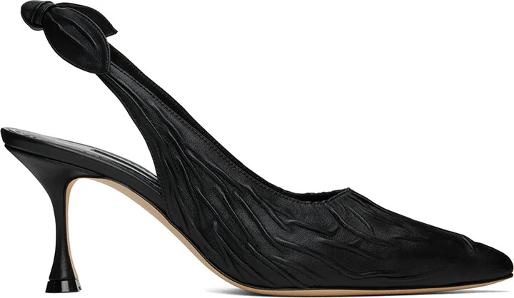 Manolo Blahnik Black Pelagalo Heels