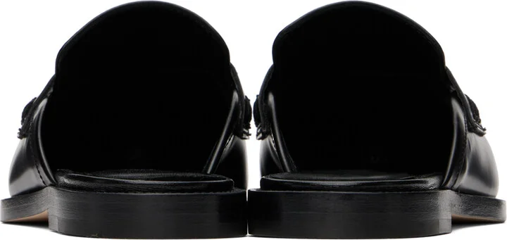 Manolo Blahnik Black Perritamu Mules - Image 2