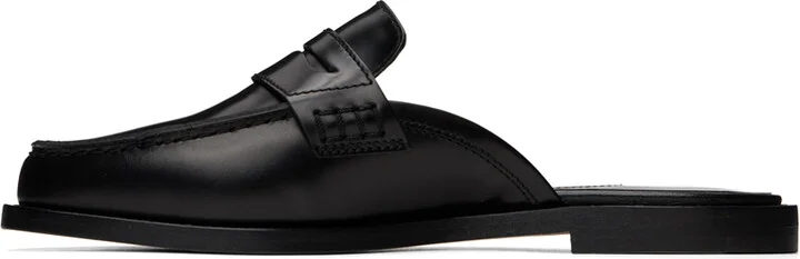 Manolo Blahnik Black Perritamu Mules - Image 3