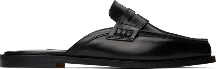 Manolo Blahnik Black Perritamu Mules