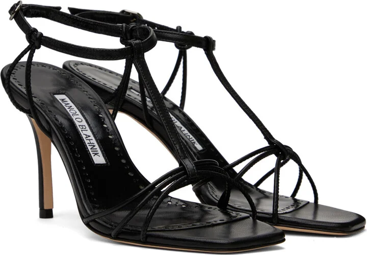 Manolo Blahnik Black Tabarekhi Heeled Sandals - Image 4