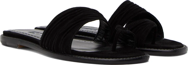 Manolo Blahnik Black Tibo Sandals - Image 4