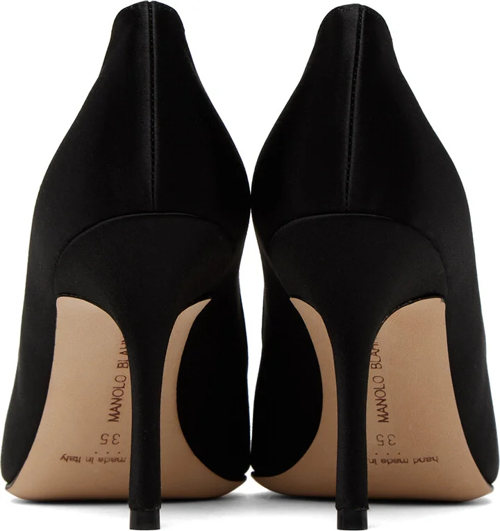 Manolo Blahnik Black Vitala Heels - Image 2