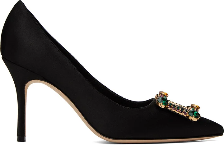 Manolo Blahnik Black Vitala Heels