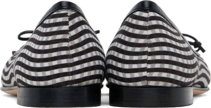 Manolo Blahnik Black & White Veralli Ballerina Flats - Image 2