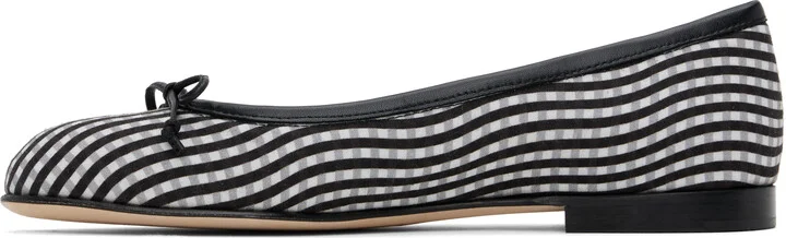 Manolo Blahnik Black & White Veralli Ballerina Flats - Image 3