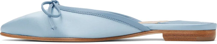 Manolo Blahnik Blue Ballerimu Slippers - Image 3