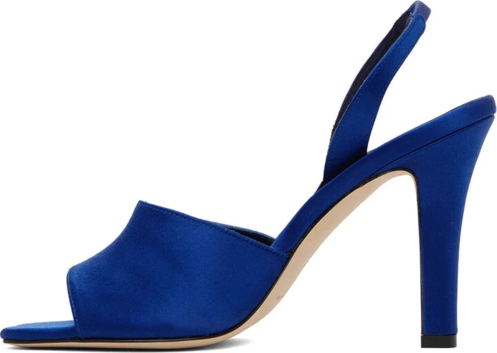 Manolo Blahnik Blue Clotilde Heeled Sandals - Image 3
