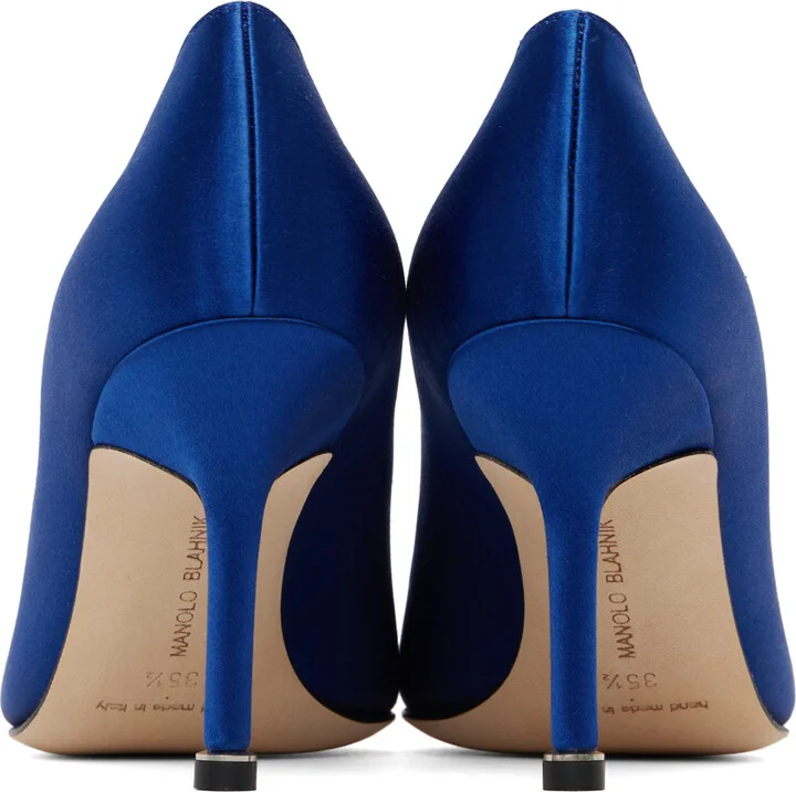 Manolo Blahnik Blue Hangisi 90 Heels - Image 2