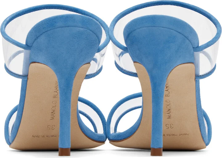 Manolo Blahnik Blue INVYMU Heeled Sandals - Image 2