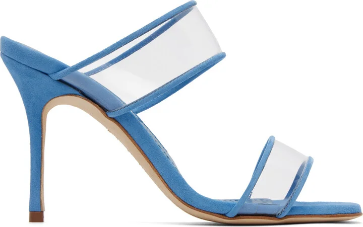 Manolo Blahnik Blue INVYMU Heeled Sandals