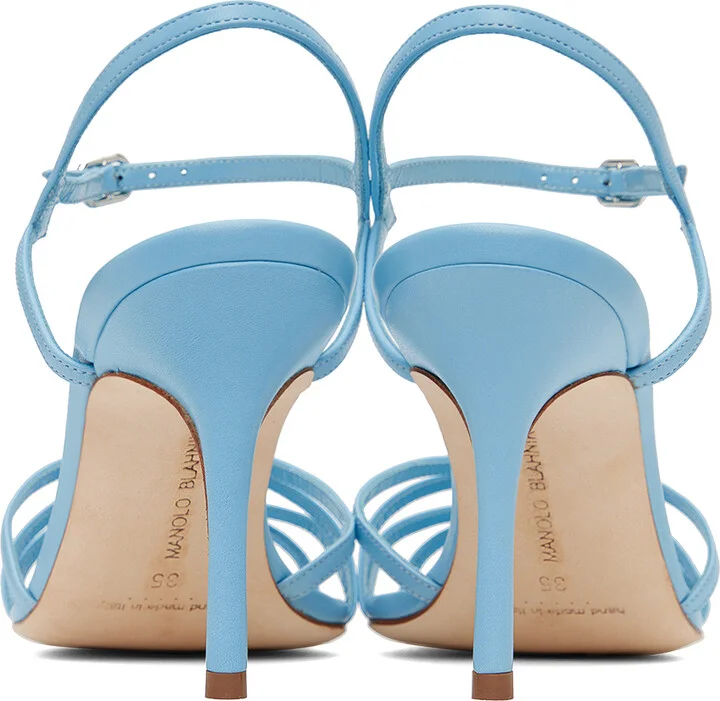 Manolo Blahnik Blue Solisa Heeled Sandals - Image 2