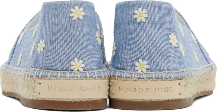 Manolo Blahnik Blue Susille Espadrilles - Image 2