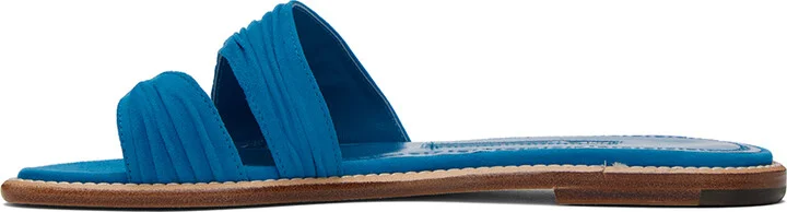 Manolo Blahnik Blue Tibo Sandals - Image 3