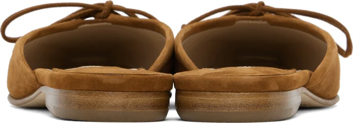 Manolo Blahnik Brown Ballerimu Slippers - Image 2