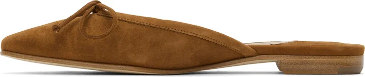 Manolo Blahnik Brown Ballerimu Slippers - Image 3