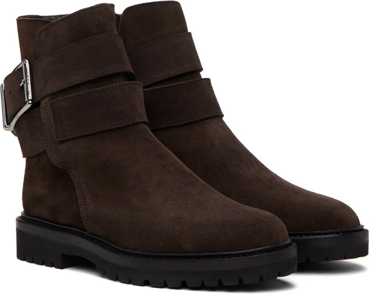 Manolo Blahnik Brown Hather Boots - Image 4