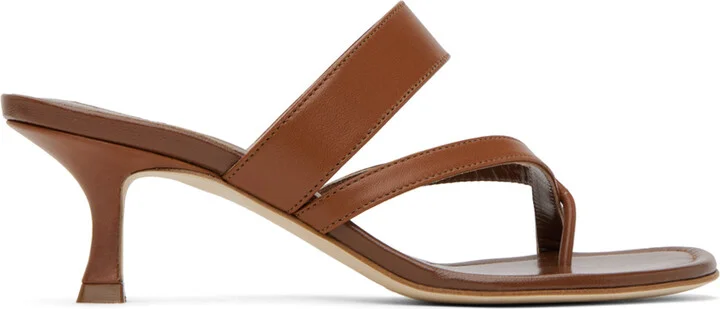 Manolo Blahnik Brown Susa Heels