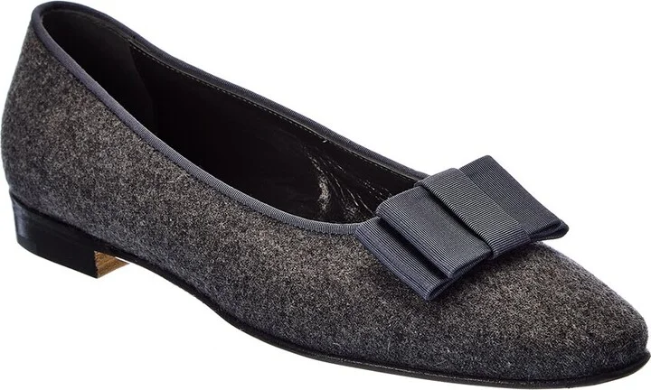 Manolo Blahnik Bulgatora Wool Flat